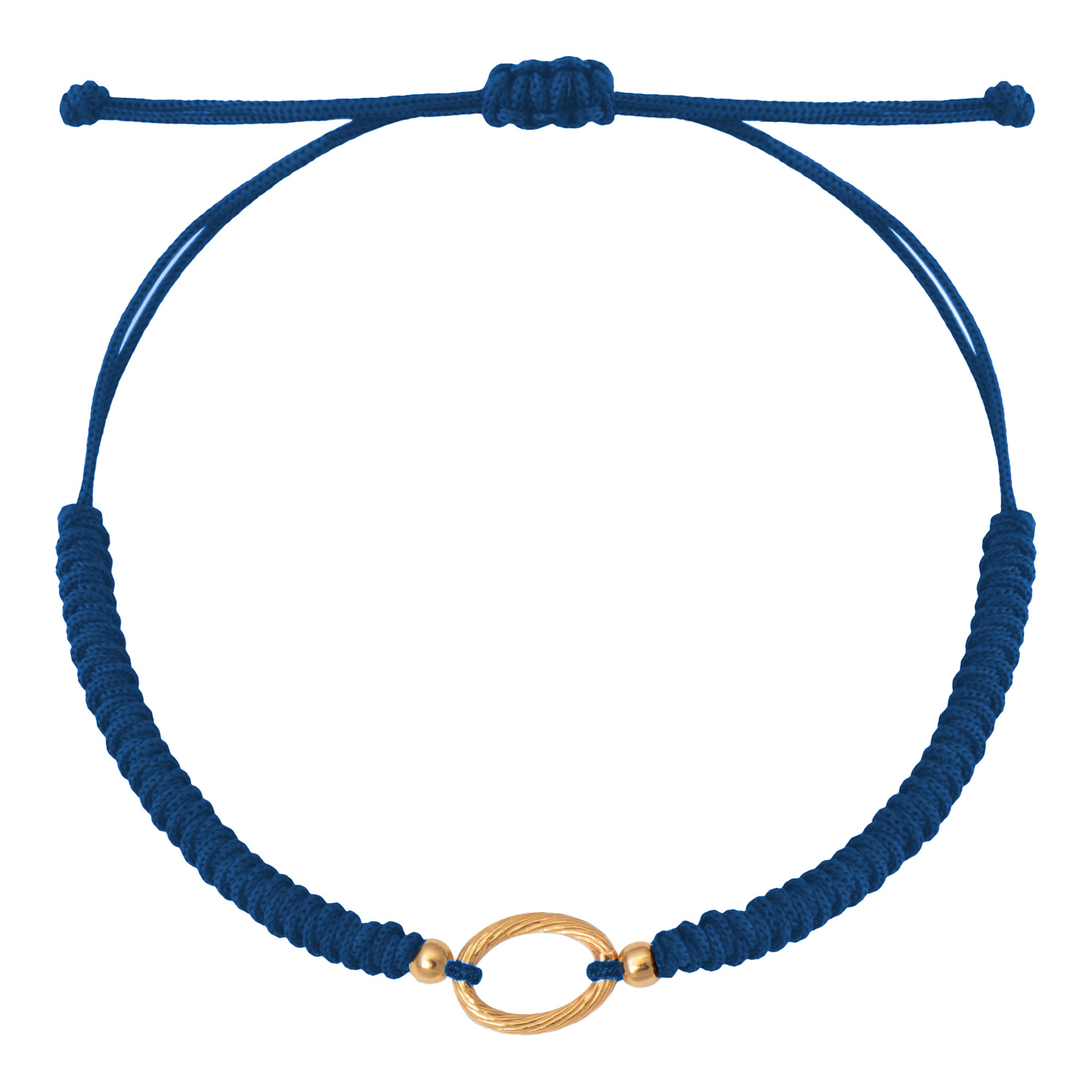 دستبند بافت طلا 18 عیار زنانه مدل گوی و بیضی تراش