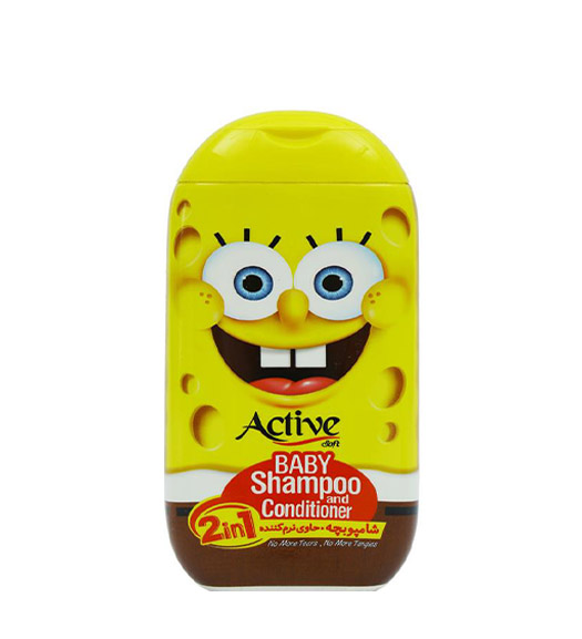 شامپو بچه 2در1 زرد طرح باب اسفنجی  280 گرمی
