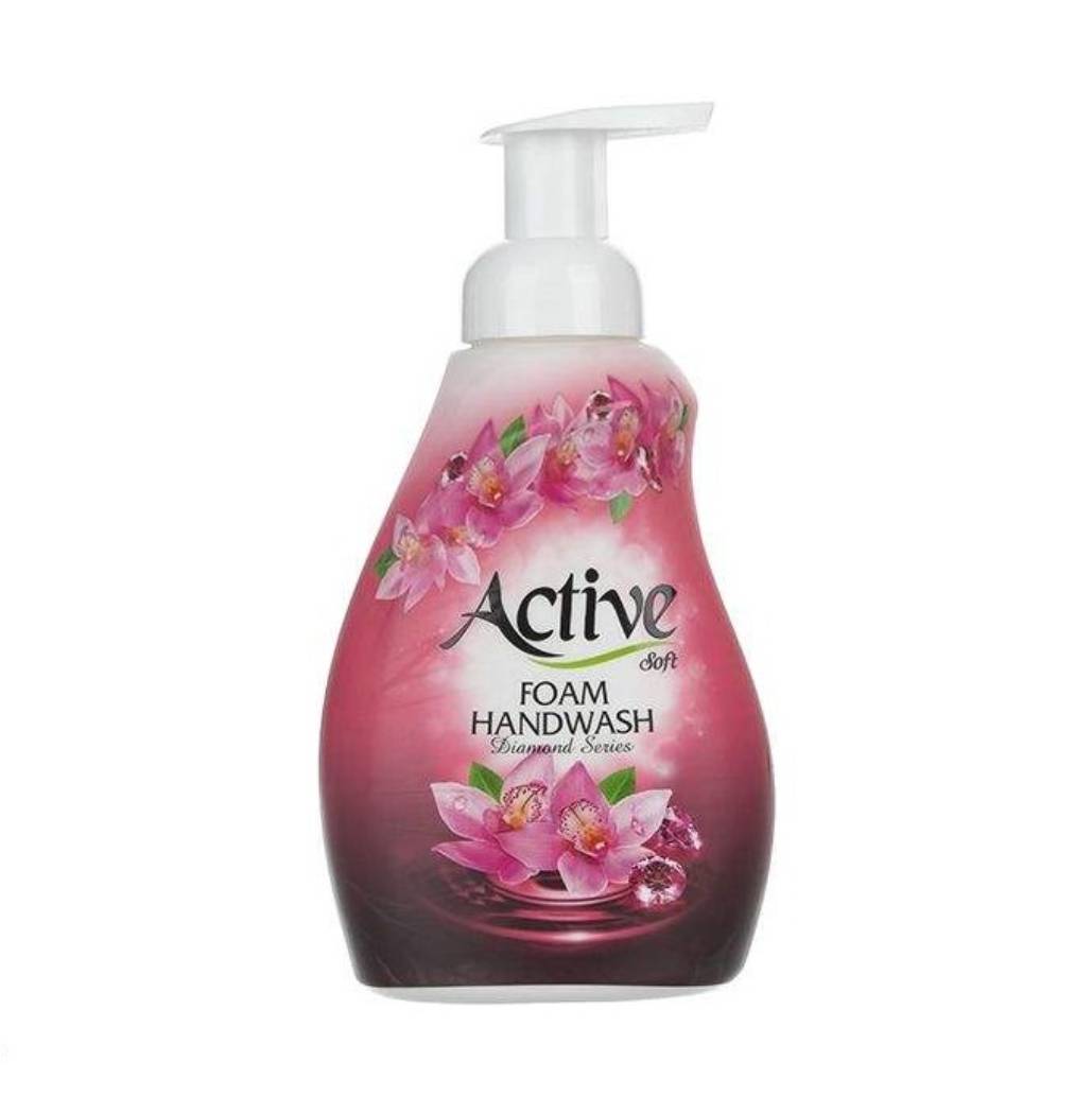 مایع دستشویی فوم دیاموند صورتی 500 گرمی