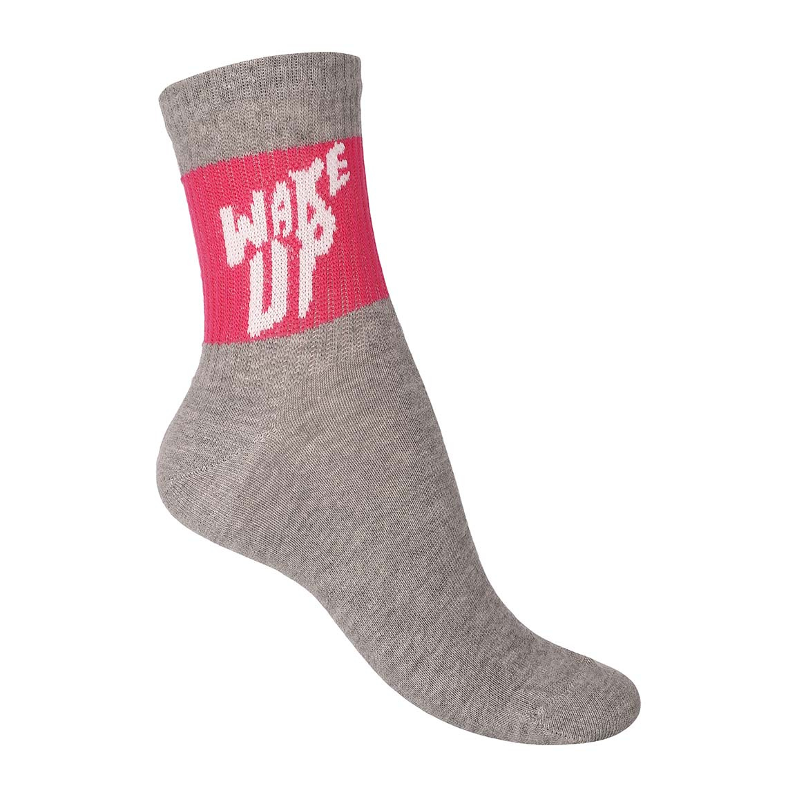 جوراب پنبه ای ساقدار زنانه مدل Wake Up