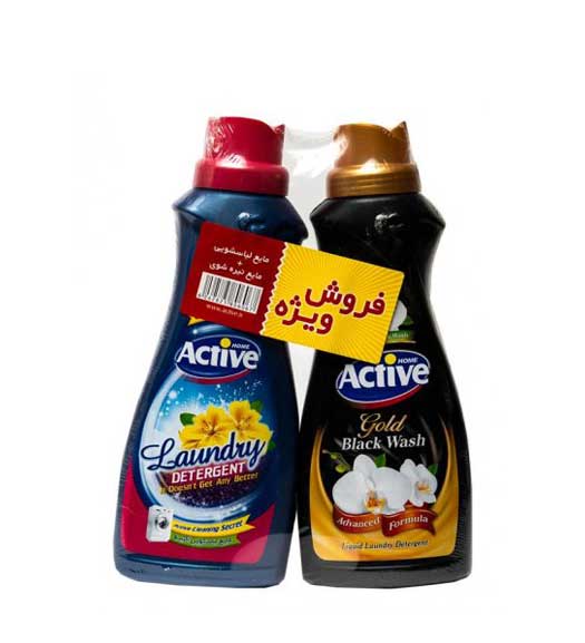 پک مایع لباسشویی 1000 گرمی و مایع لباسشویی تیره شوی 1000 گرمی