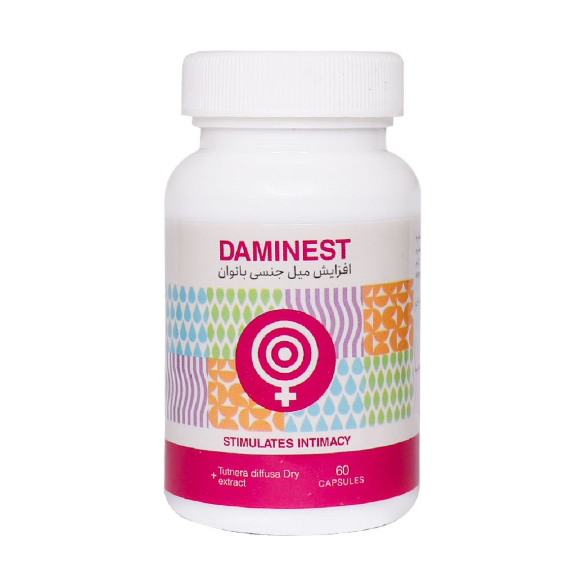 کپسول تقویت قوای جنسی بانوان مدل Daminest بسته 60 عددی