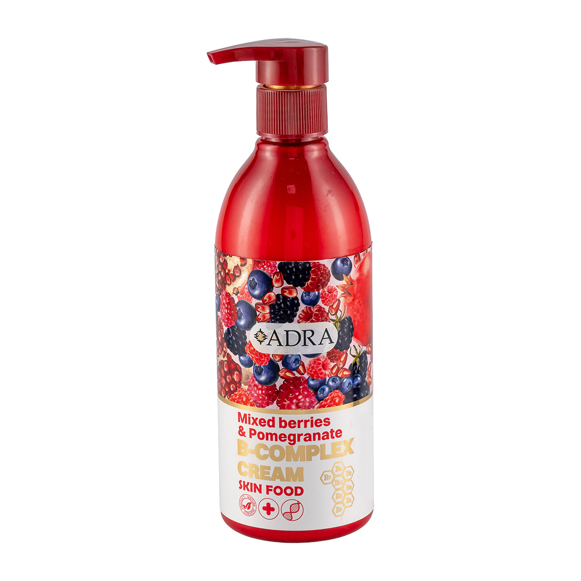 کرم مرطوب کننده ب کمپلکس حاوی عصاره بلو بری، تمشک و انار حجم 350 میل