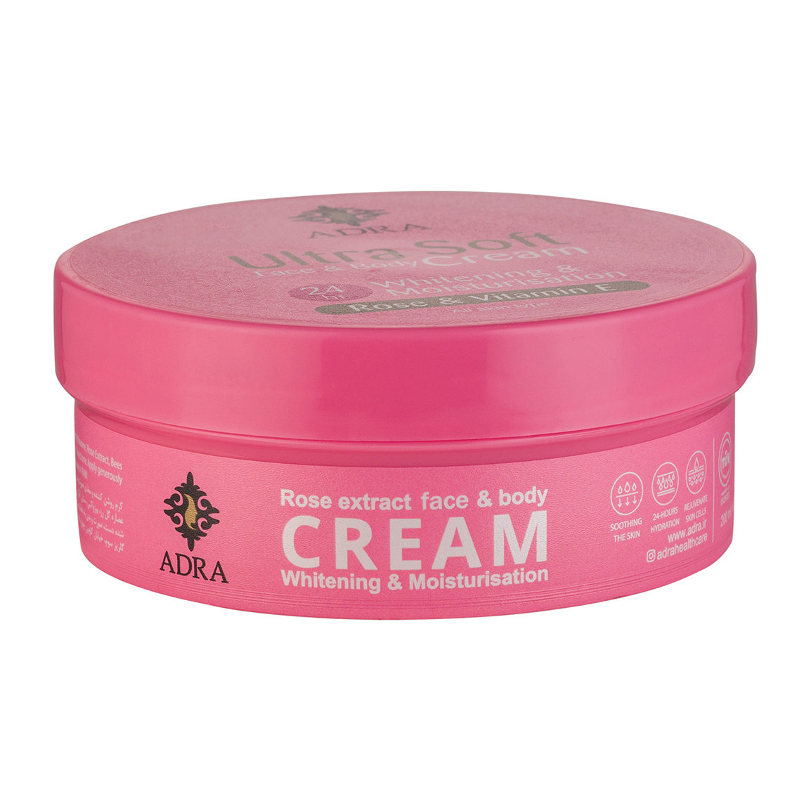 کرم مرطوب کننده ویتامین ای و گل سرخ 200میل