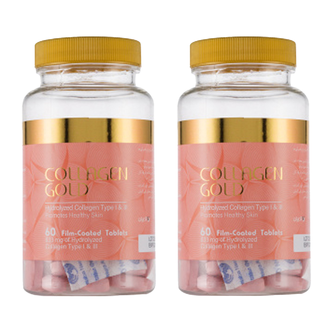 پک دو عددی قرص کلاژن گلد collagen gold بسته 60 عددی