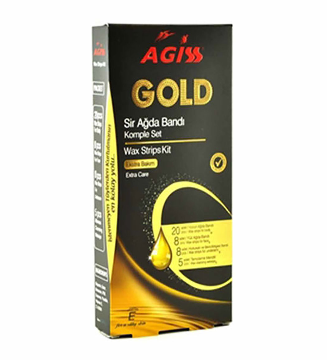 نوار موبر بدن ترکیه ای طلایی مناسب پوست حساس بسته 24عددی به همراه 4 عدد دستمال پاک کننده