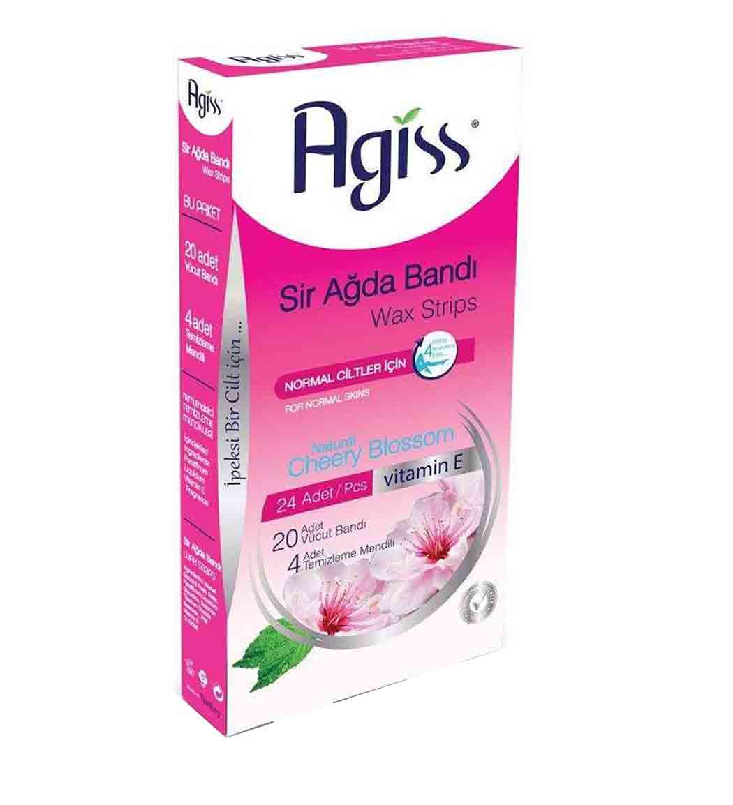 نوار موبر ترکیه ای  بدن 24 عددی مناسب پوست های معمولی به همراه 4 عدد دستمال پاک کننده