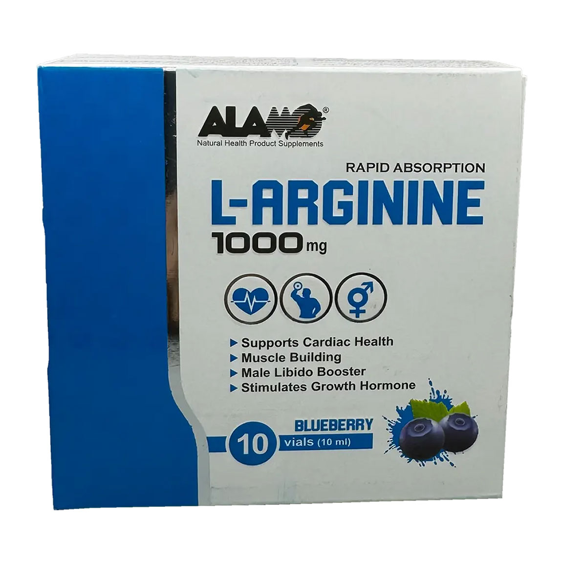 ویال ال آرژنین 1000 میلی گرم با طعم بلوبری بسته 10 عددی
