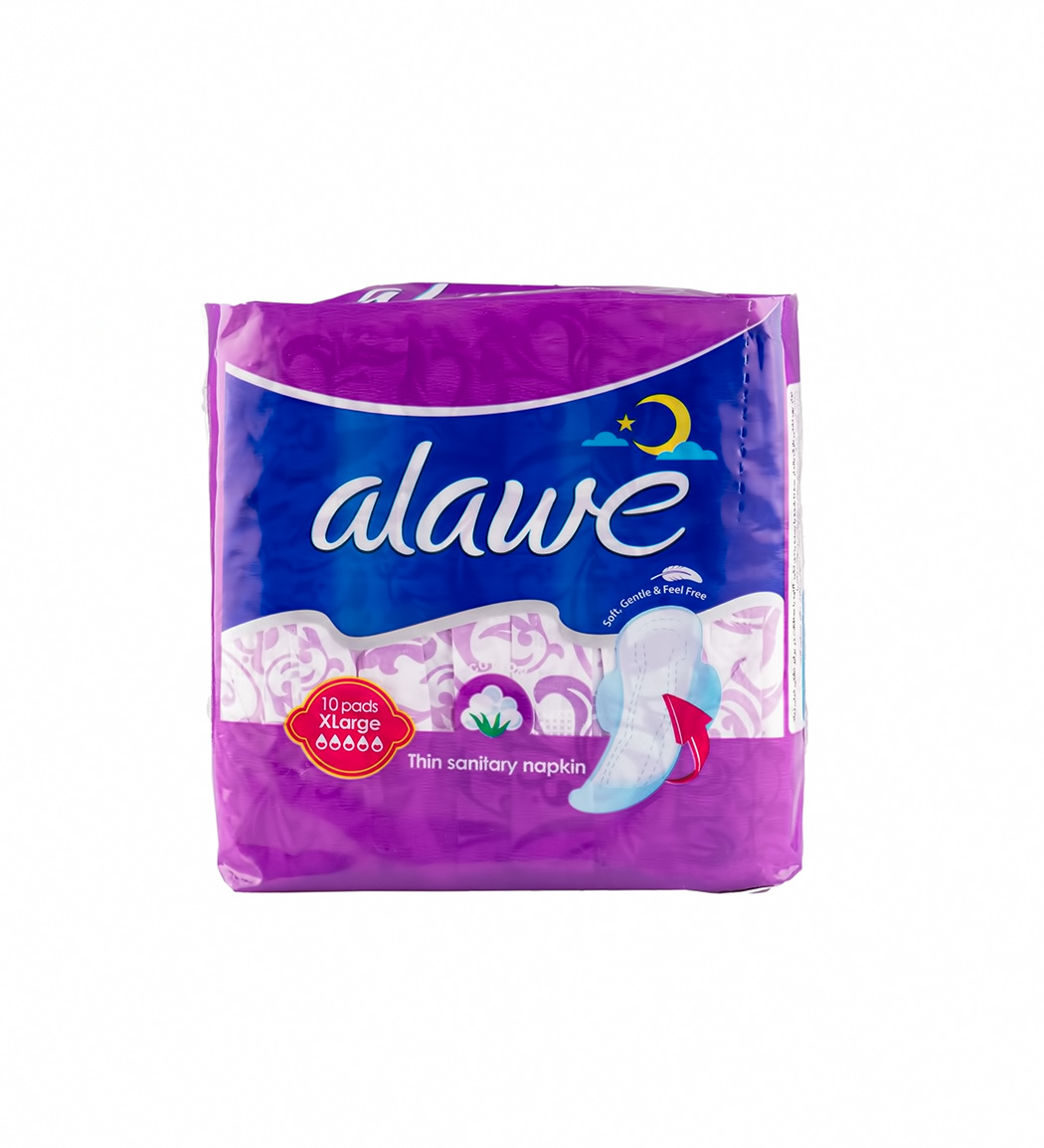 نوار بهداشتی بالدار فلاف نازک خیلی بزرگ 10 عددی کتان