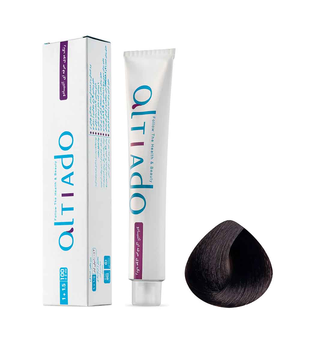 رنگ مو شماره 4.0 رنگ قهوه ای متوسط حجم 100میل