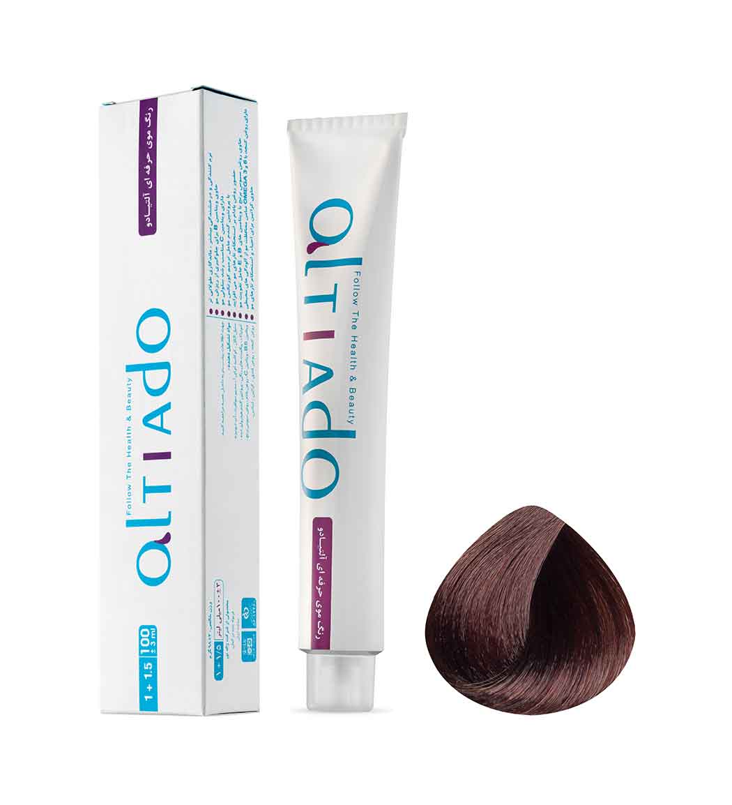 رنگ مو شماره 5.5 رنگ قهوه ای طلایی روشن حجم 100میل