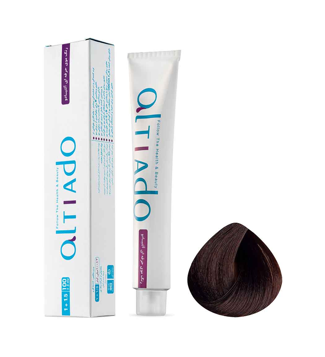 رنگ مو شماره 5.75 رنگ قهوه ای فندقی روشن حجم 100میل