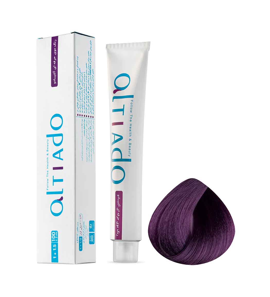 رنگ مو شماره 7.20 رنگ شرابی خیلی روشن حجم 100میل