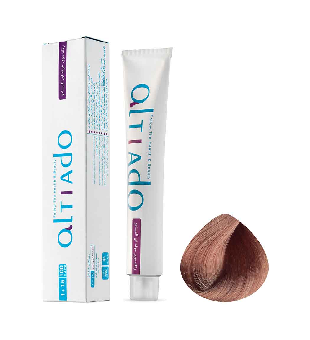 رنگ مو شماره 8.7 رنگ بلوند شکلاتی حجم 100میل