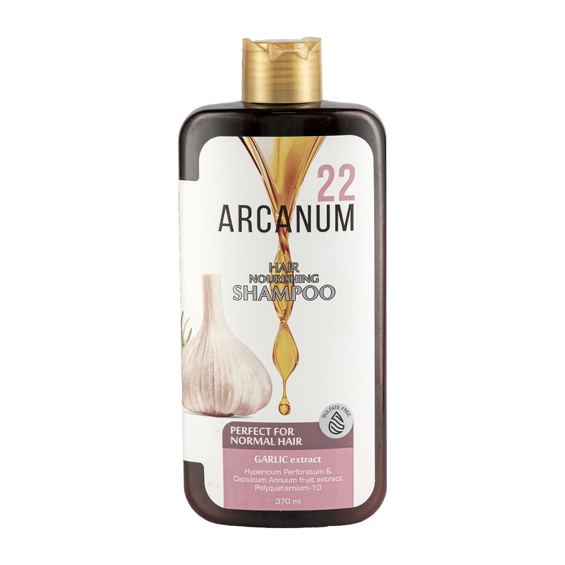 شامپو حاوی عصاره سیر مناسب مو شوره دار حجم 370 میلی لیتر