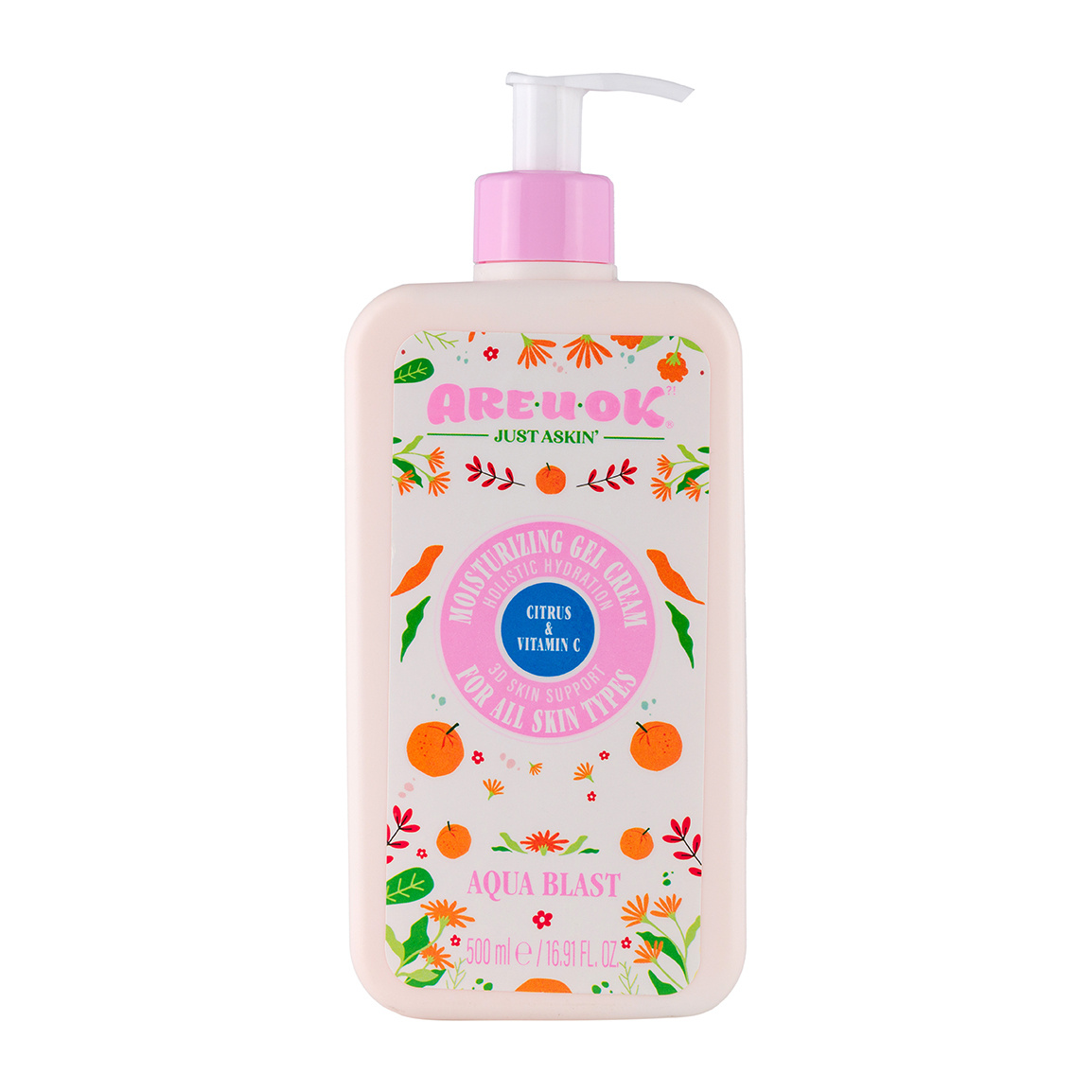 کرم ژل پمپی آبرسان گریپ فروت حاوی ویتامین C حجم 500 میل