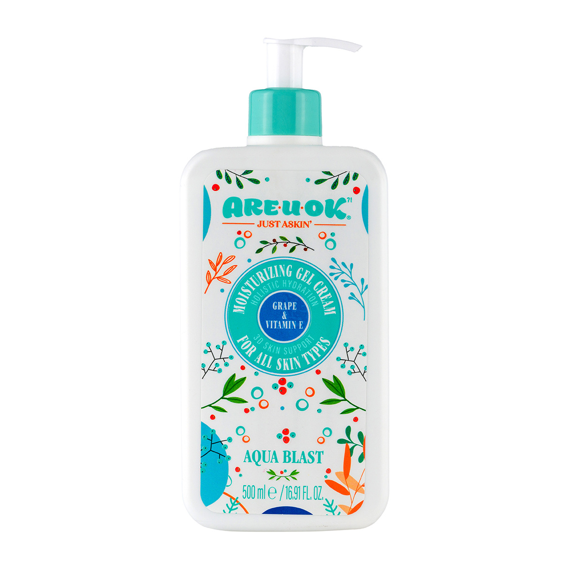 کرم ژل پمپی آبرسان انگور حاوی ویتامین E حجم 500 میل