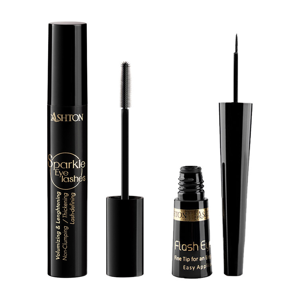 پک دو عددی ریمل بلند کننده مدل Sparkle حجم 15 میلی لیتر و خط چشم مایع مویی کوزه ای