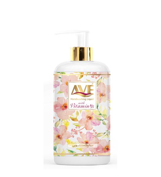 مایع دستشویی صدفی حاوی ویتامین B5 صورتی 450گرمی