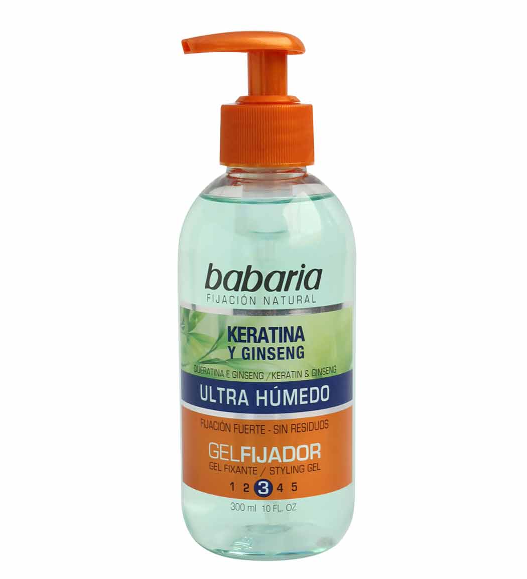 ژل مو پمپی مرطوب کننده و حالت دهنده حاوی کراتین و جینسینگ