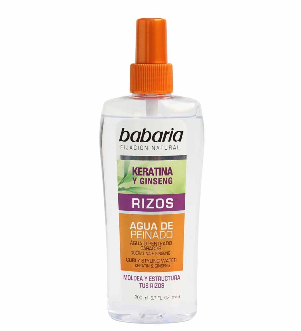 محلول حالت دهنده موهای فر کراتین و جینسینگ