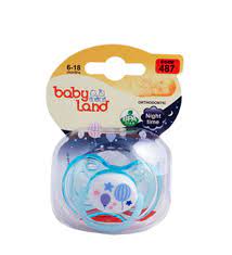 پستانک النا شب تاب ارتودنسی طرح بادکنک سایز2 قاب کریستالی مدل 487