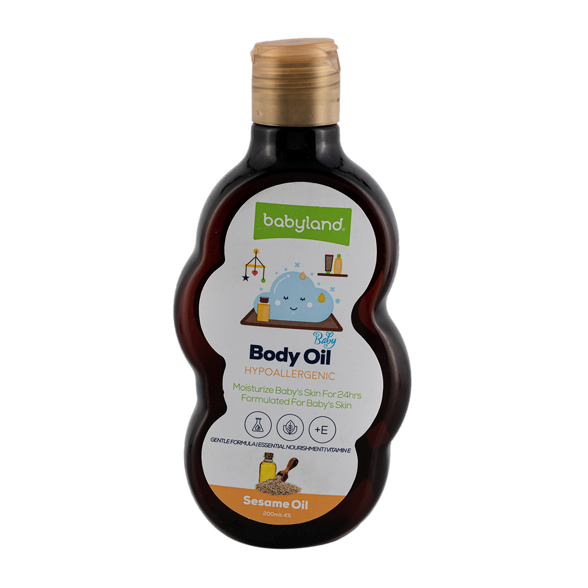 روغن نرم کننده پوست کودک حاوی روغن کنجد و ویتامین E حجم 200 میلی لیتر