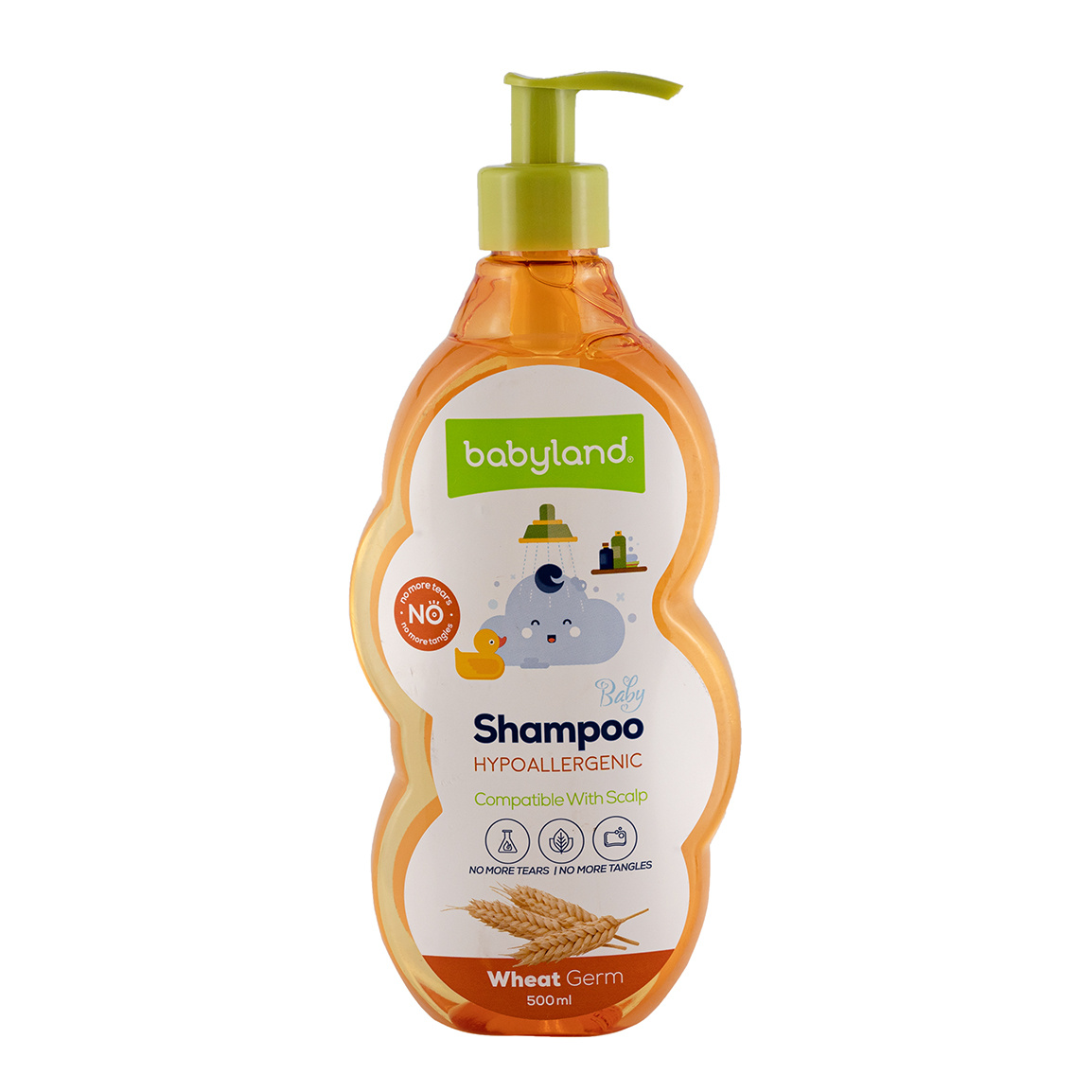 شامپو بچه حاوی پروتئین جوانه گندم حجم 500 میلی لیتر