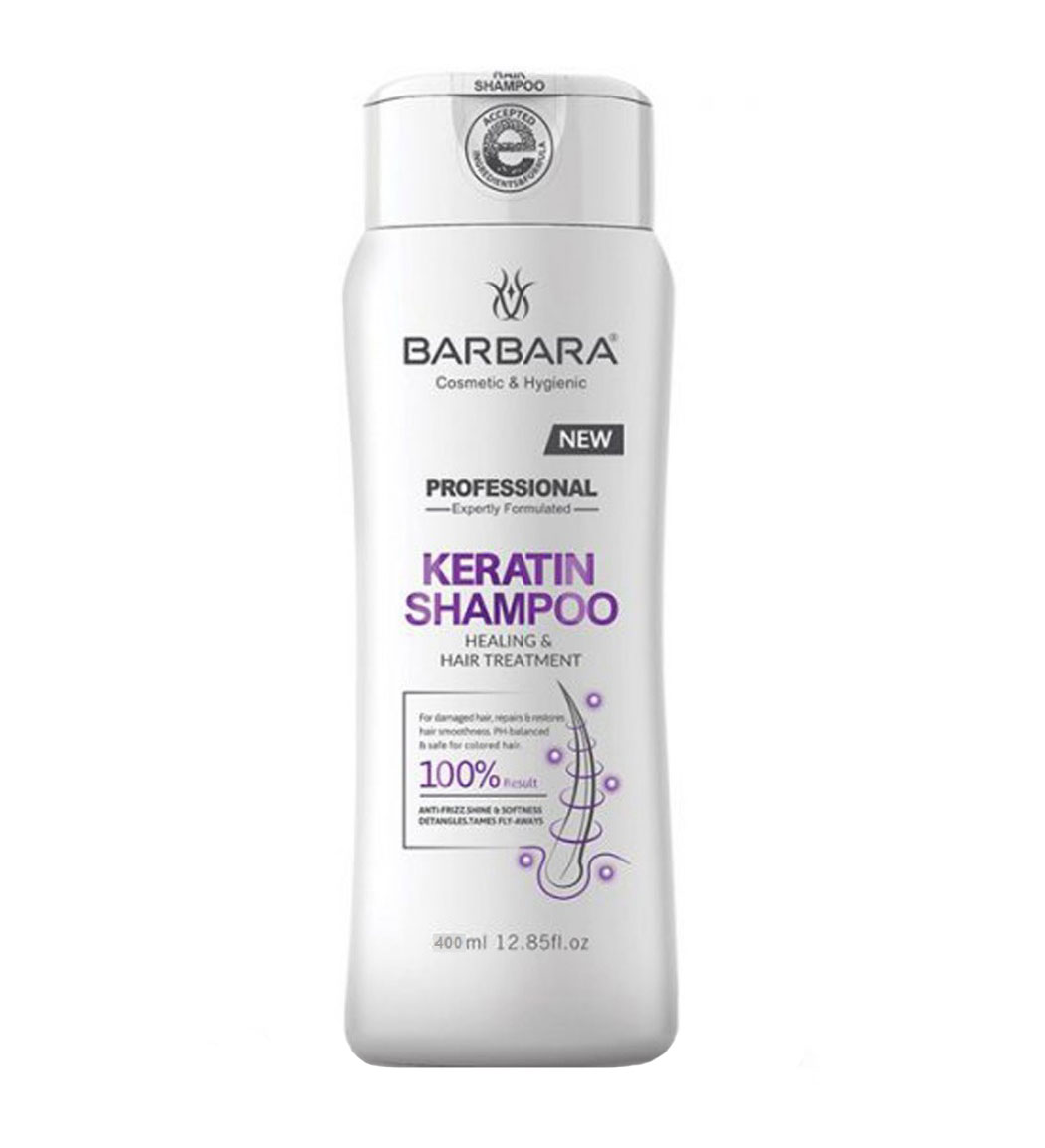 شامپو کراتینه مخصوص موهای آسیب دیده و رنگ شده 400میل