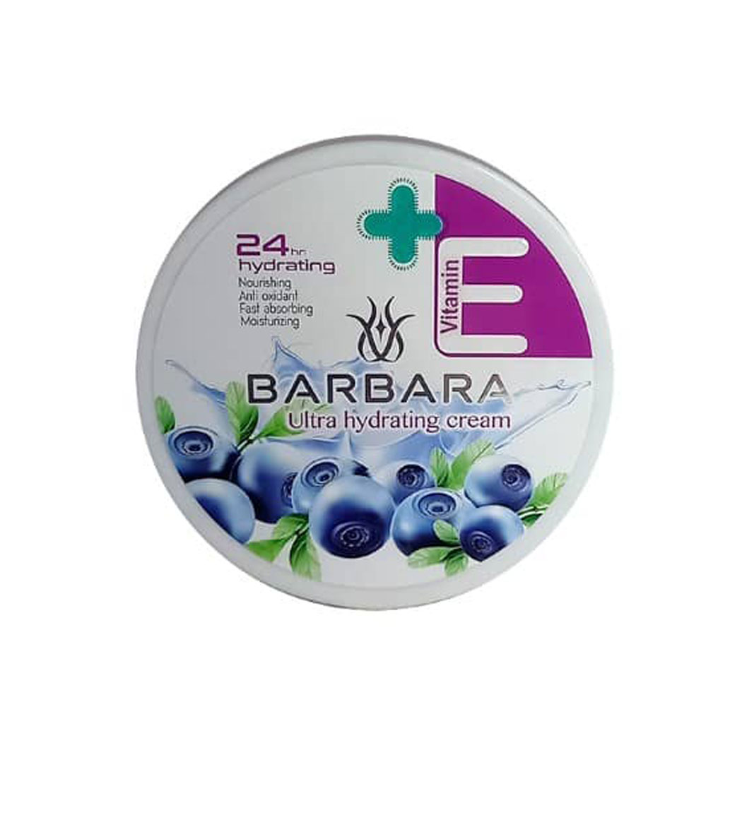 کرم آبرسان دست و صورت ویتامین E مناسب پوست خشک و نرمال با رایحه بلوبری 250میل