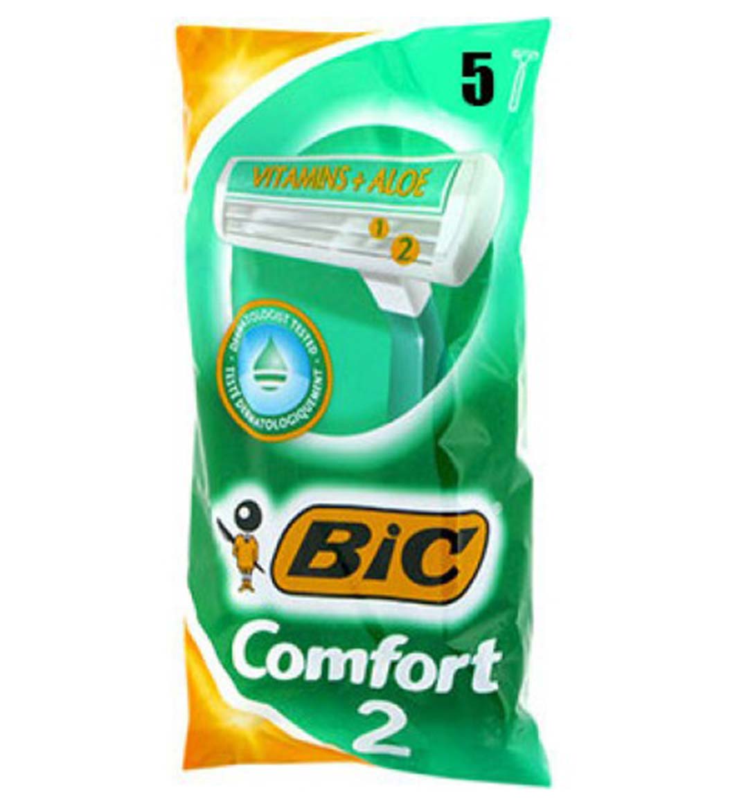 تیغ اصلاح دو تیغه مدل Comfort بسته 5 عددی