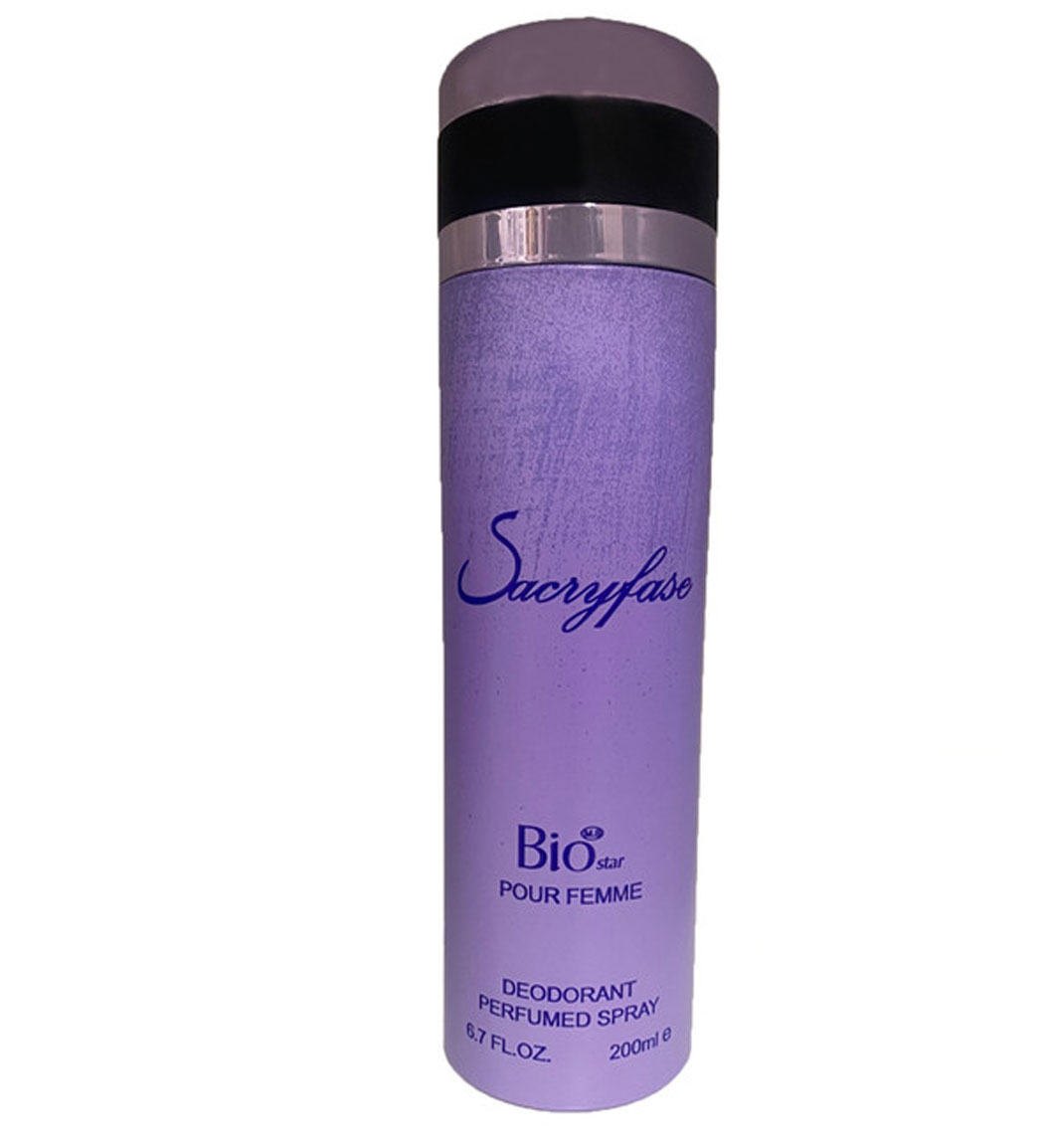 اسپری بدن زنانه مدل Sacryfase حجم 200 میلی لیتر