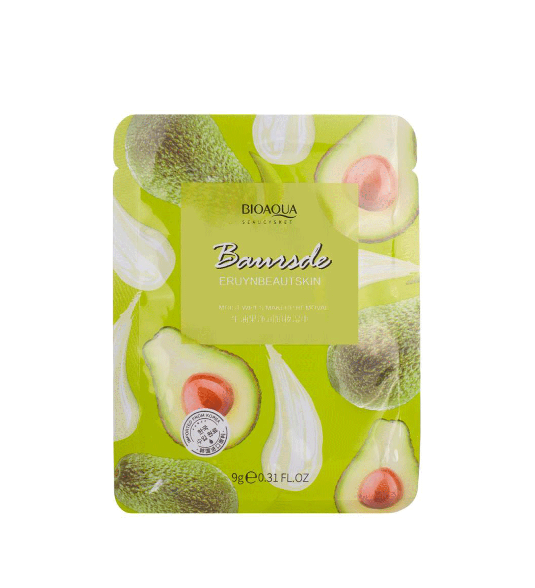 دستمال مرطوب آرایش پاک کن جیبی آووکادو