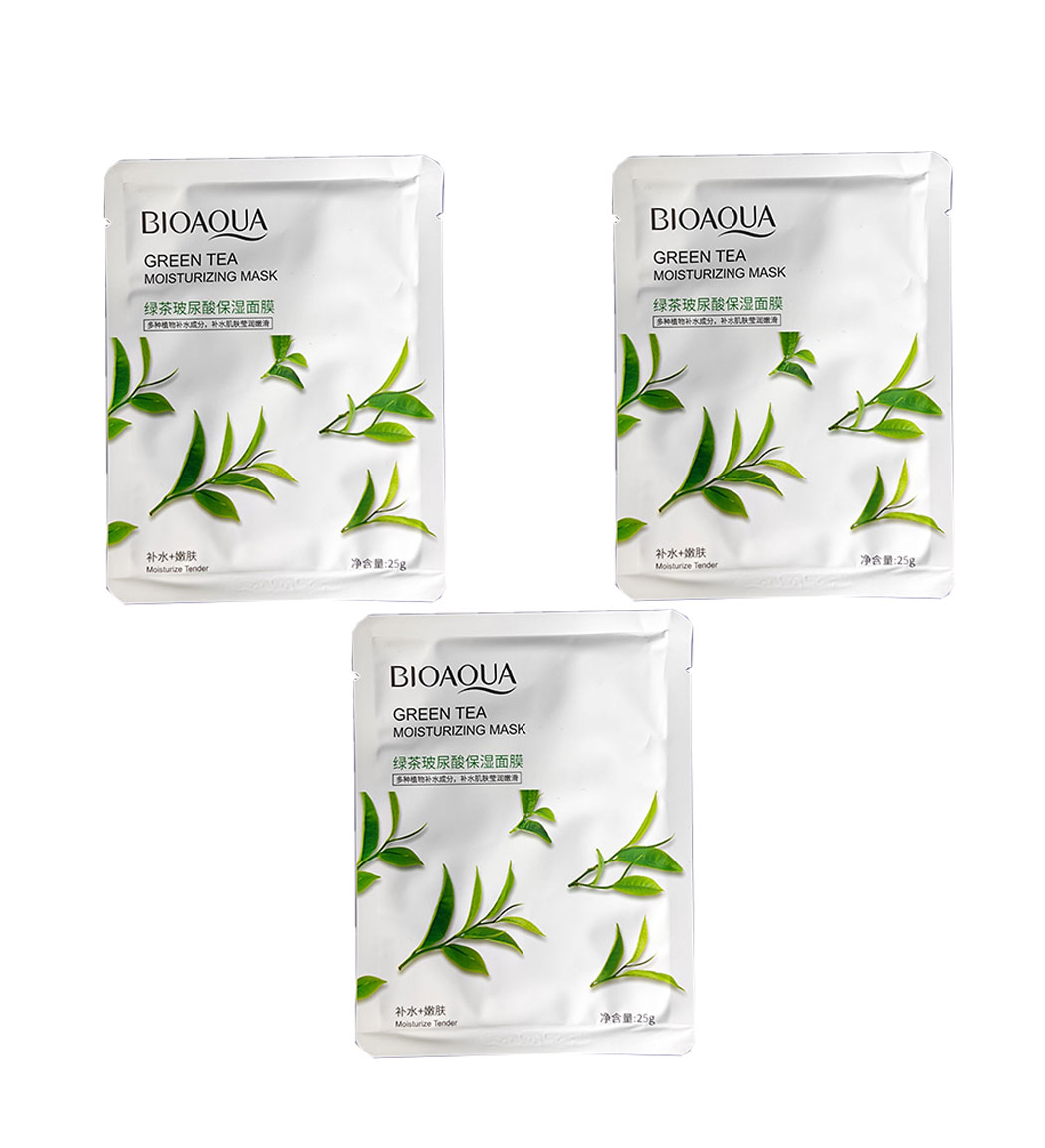 پک 3 عددی ماسک صورت مدل چای سبز