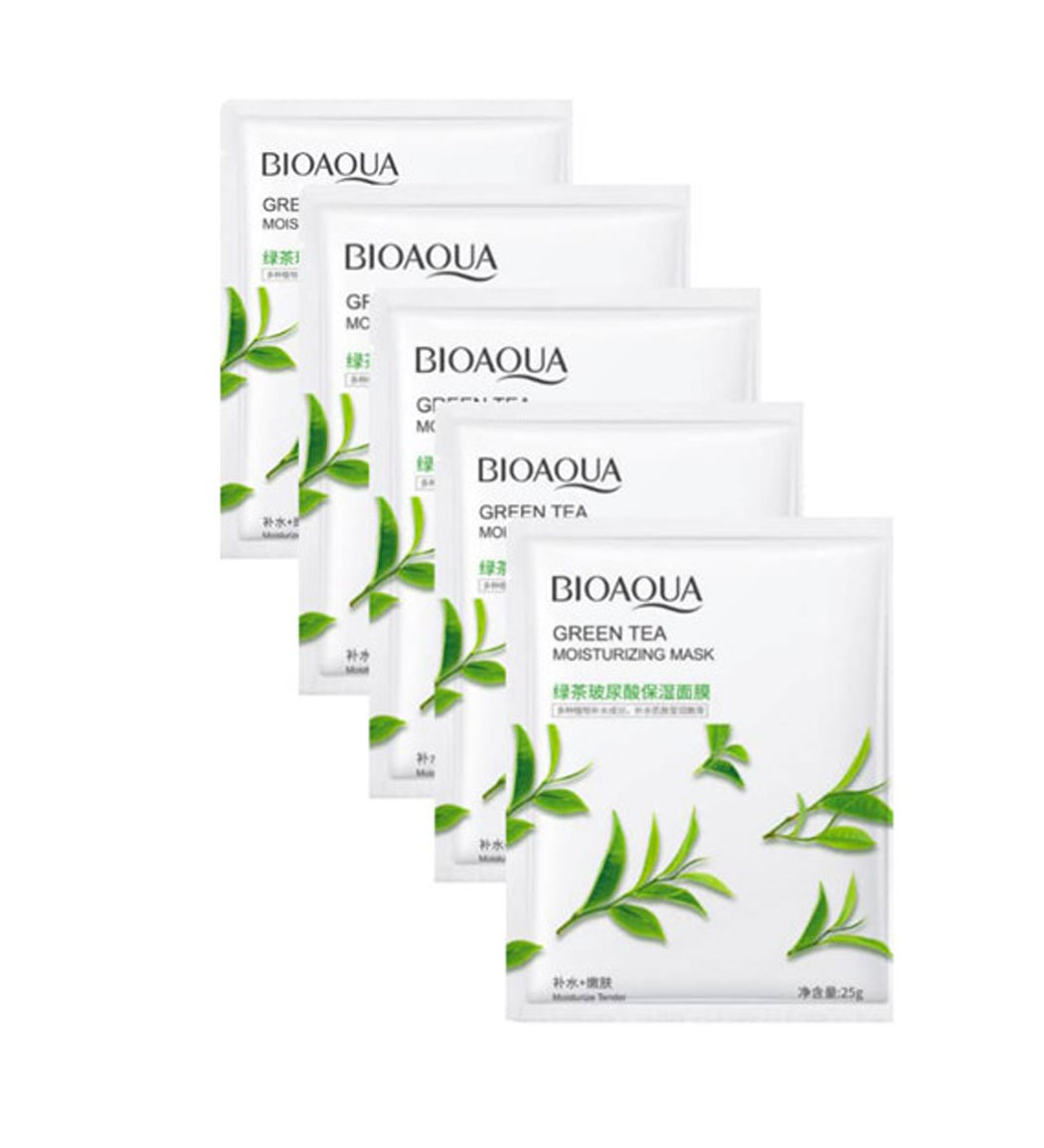 پک 5 عددی ماسک صورت مدل چای سبز