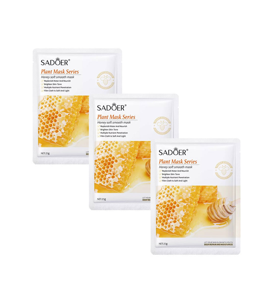 پک 3 عددی ماسک صورت مدل عسل