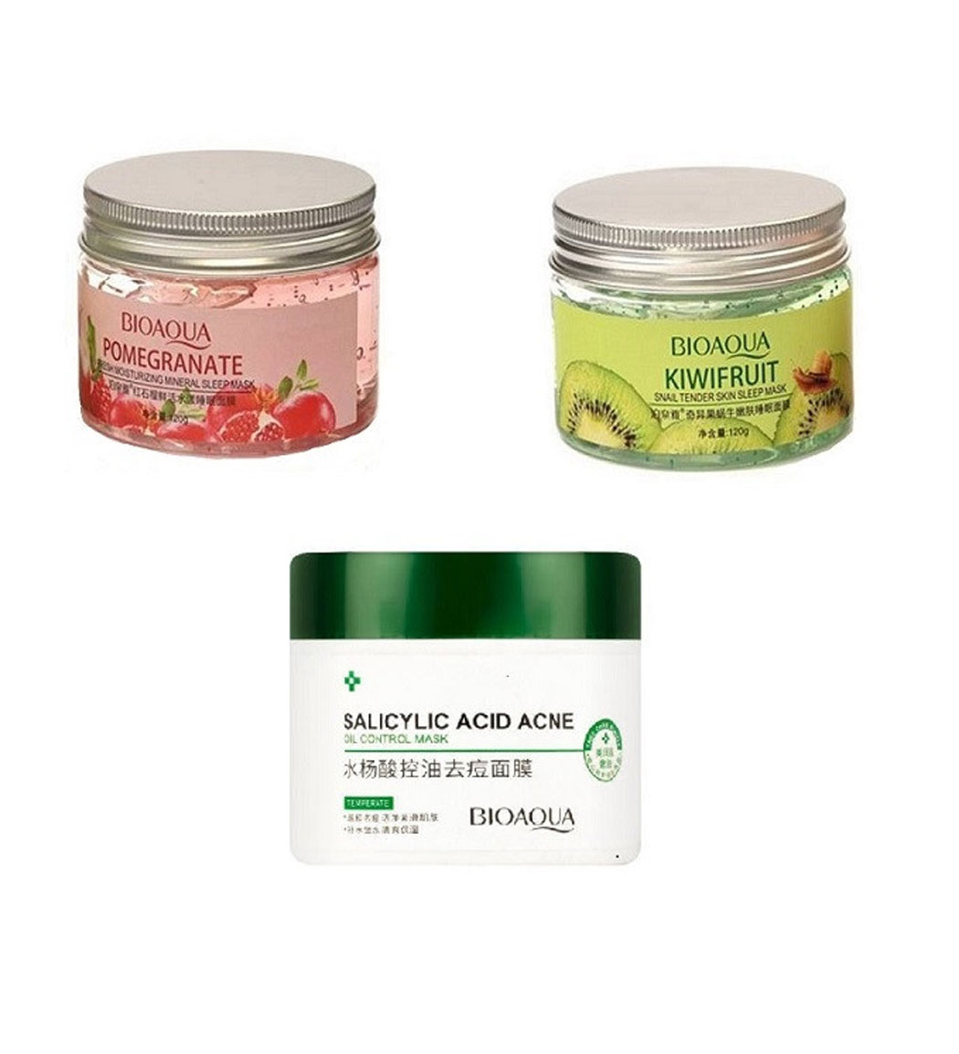 پک 3 عددی ماسک صورت مدل انار، کیوی و سالیسیک اسید