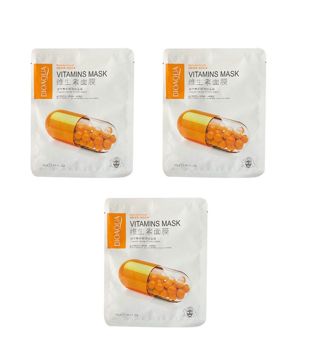 پک 3 عدی ماسک ورقه ای کپسولی b2 نارنجی