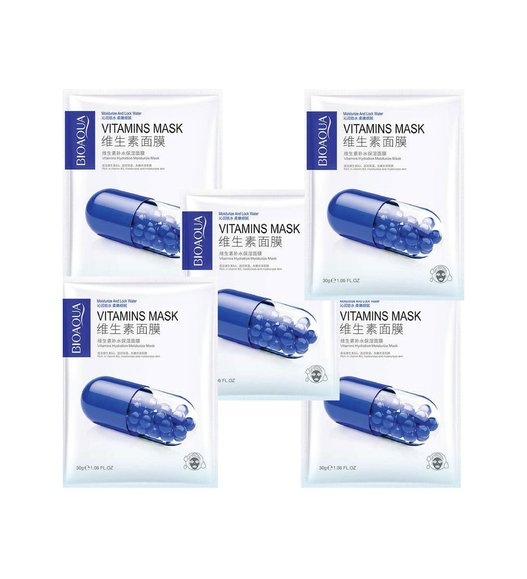 پک 5 عددی ماسک ورقه ای کپسول هیدراته ویتامین آبی