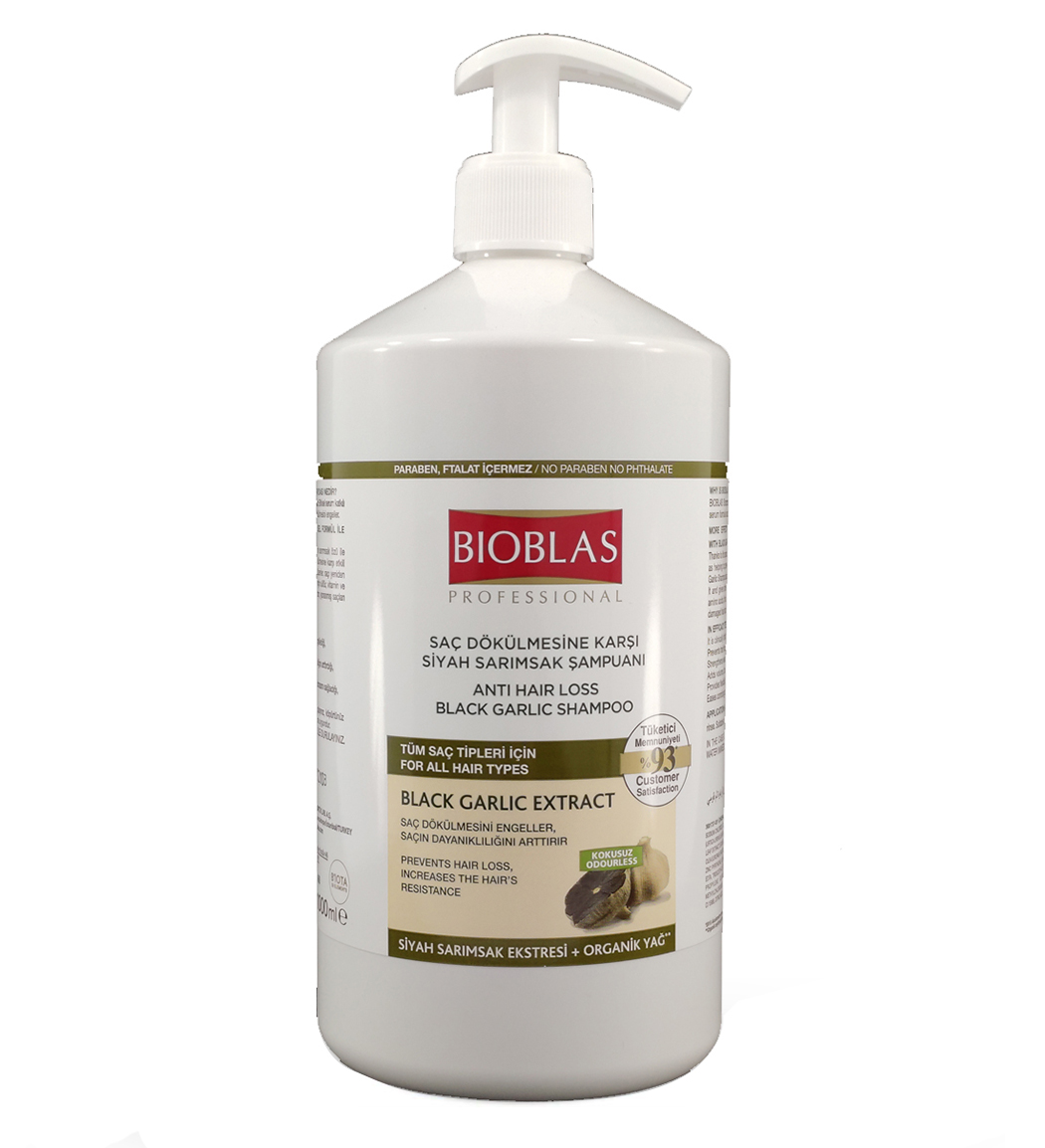 شامپو ضد ریزش مو حاوی عصاره سیر سیاه 1000میل