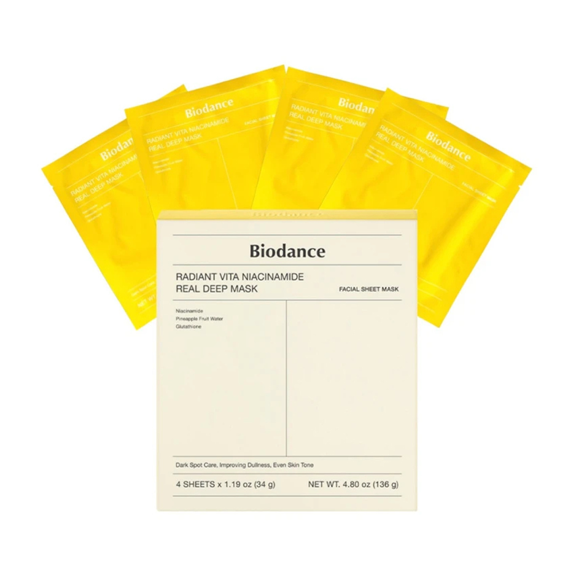 پک 4 عددی ماسک صورت Niacinamid