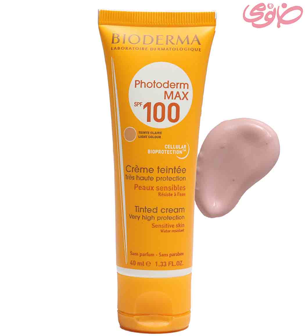 کرم ضد آفتاب رنگی پوست خشک و نرمال مدل فتودرم مکس Spf100  40 حجم 50 میل