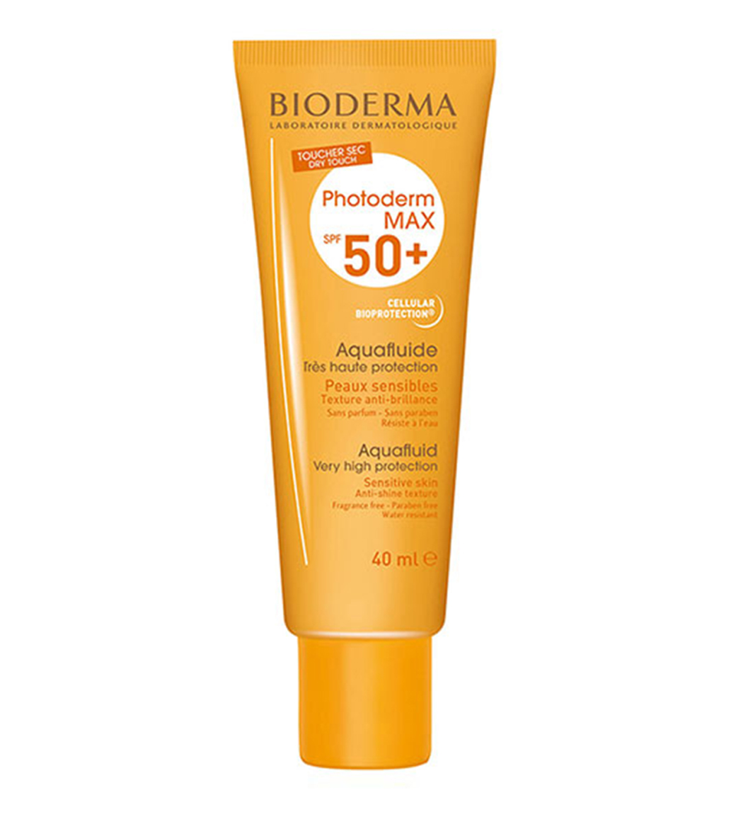 ضد آفتاب بی رنگ مناسب پوست چرب و مختلط مدلPhotoderm Aquafluid Spf50 حجم 40میل