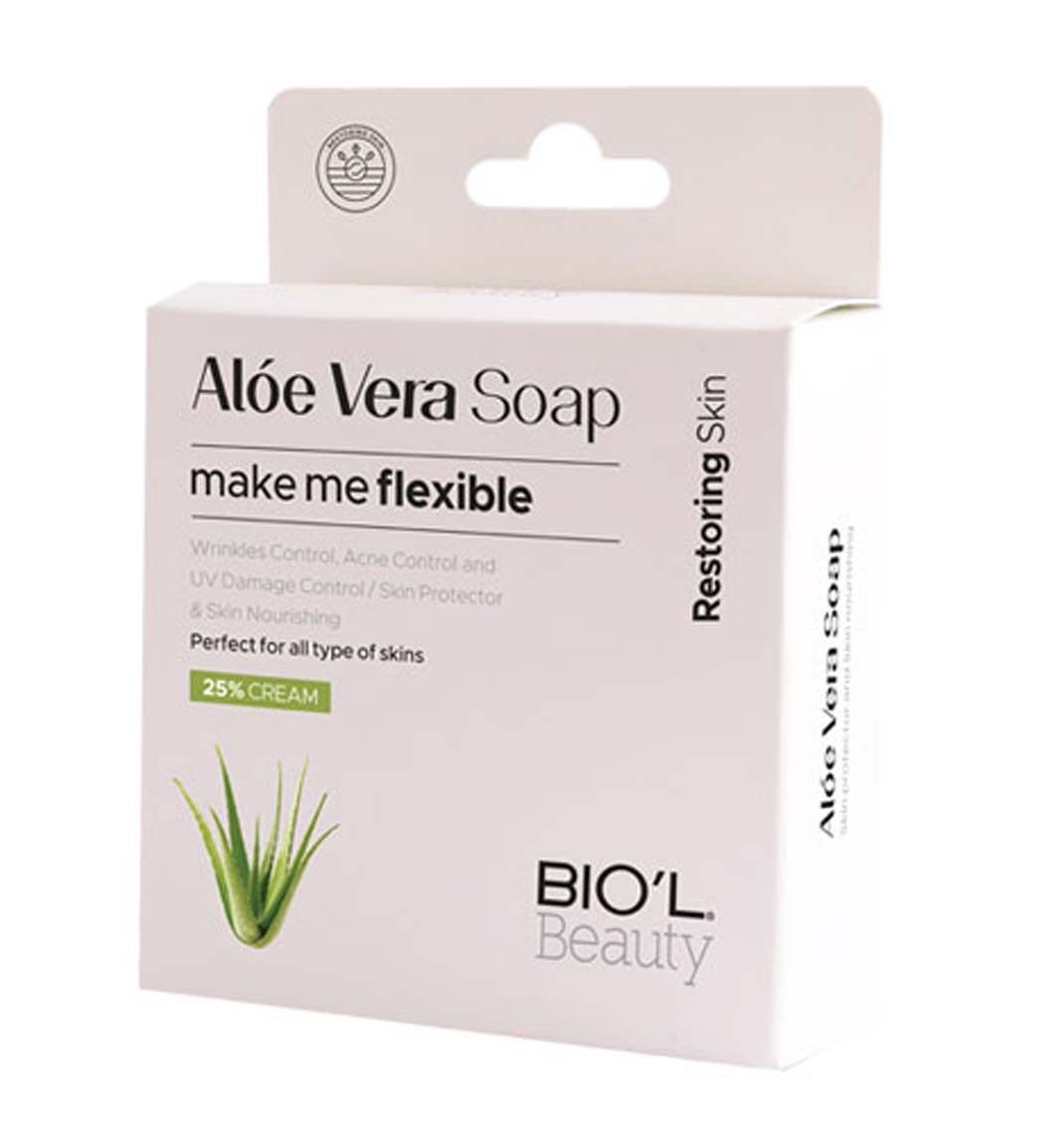 صابون آرایش پاکن شیرکرمی آلوئه ورا، ضد التهاب، پوست های خشک