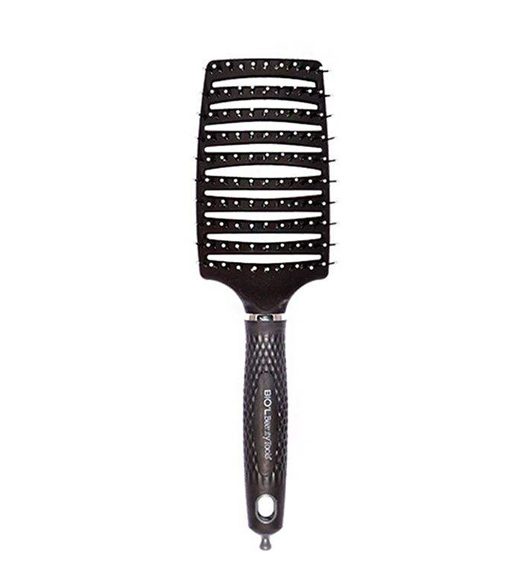 برس مو مستطیل بزرگ بدون بالشت تونل دار بی بی تی گرافیت استایل 48081314431