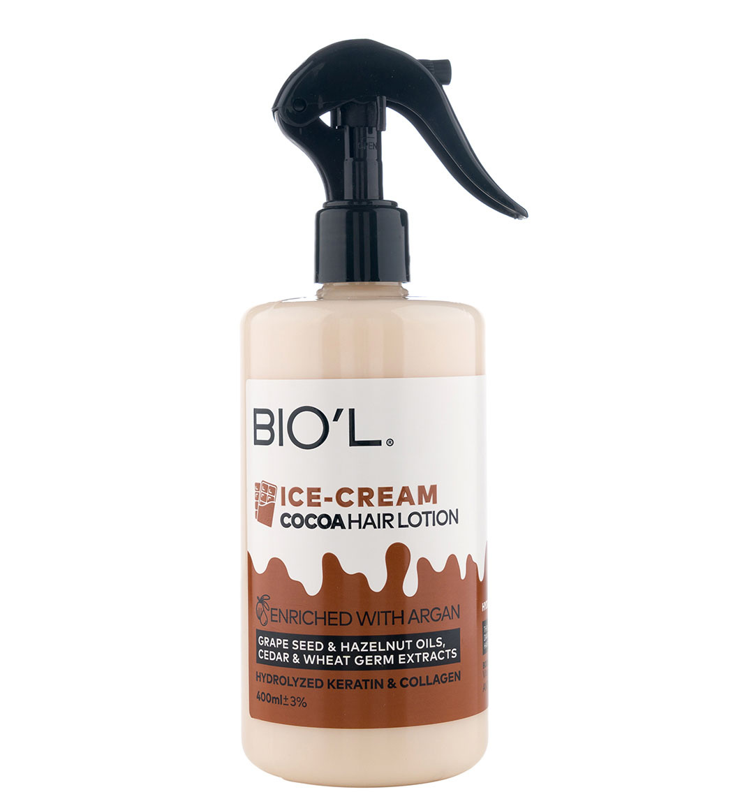 لوسیون بستنی شکلاتی تقویت و ترمیم کننده موی نازک و آسیب دیده حجم 400 میلی لیتر