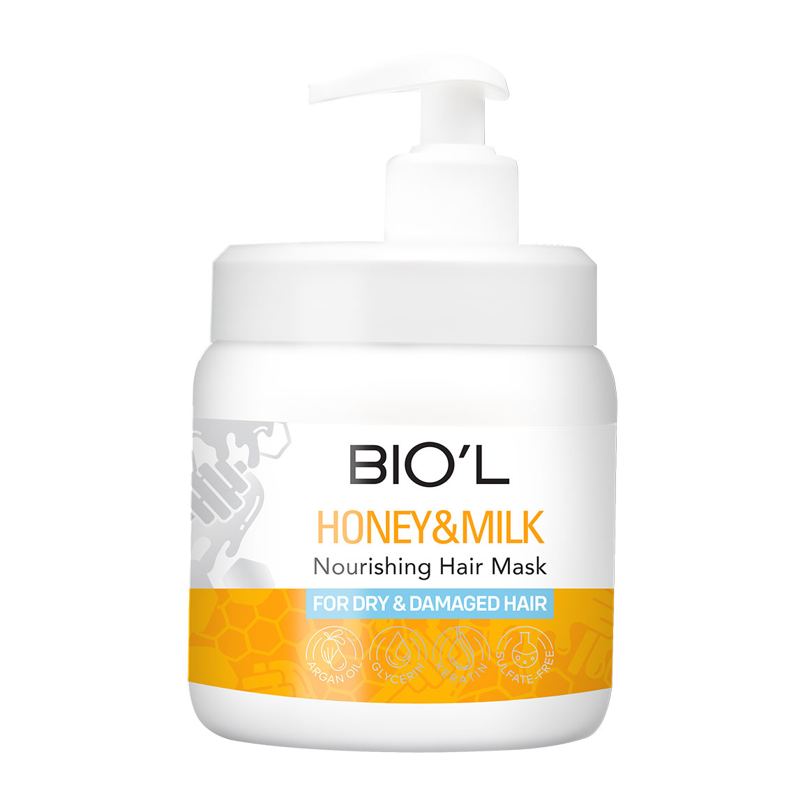 ماسک موی شیر و عسل کنترل ریزش و موی فرسوده 500 میل