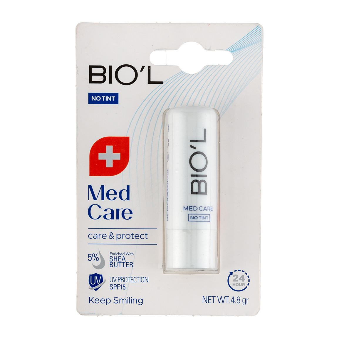 بالم لب بی رنگ مدل Med Care با SPF15 وزن 4.8 گرم