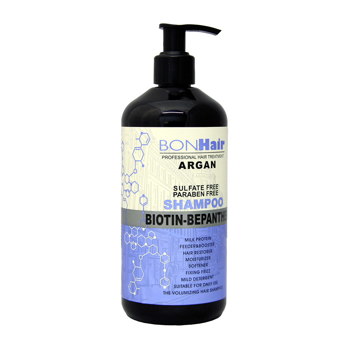 شامپو مو فری سولفات حاوی آرگان حجم 500 میلی لیتر