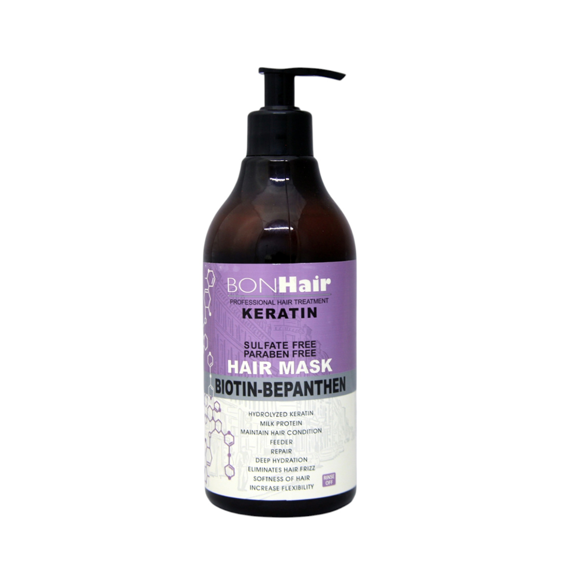 ماسک مو داخل حمام حاوی کراتین حجم 500 میلی لیتر